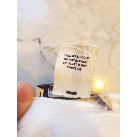 Vintage Arden B White Textured Ribbed Bodycon Sleeveless Mini Dress Small - Picture 7 of 8